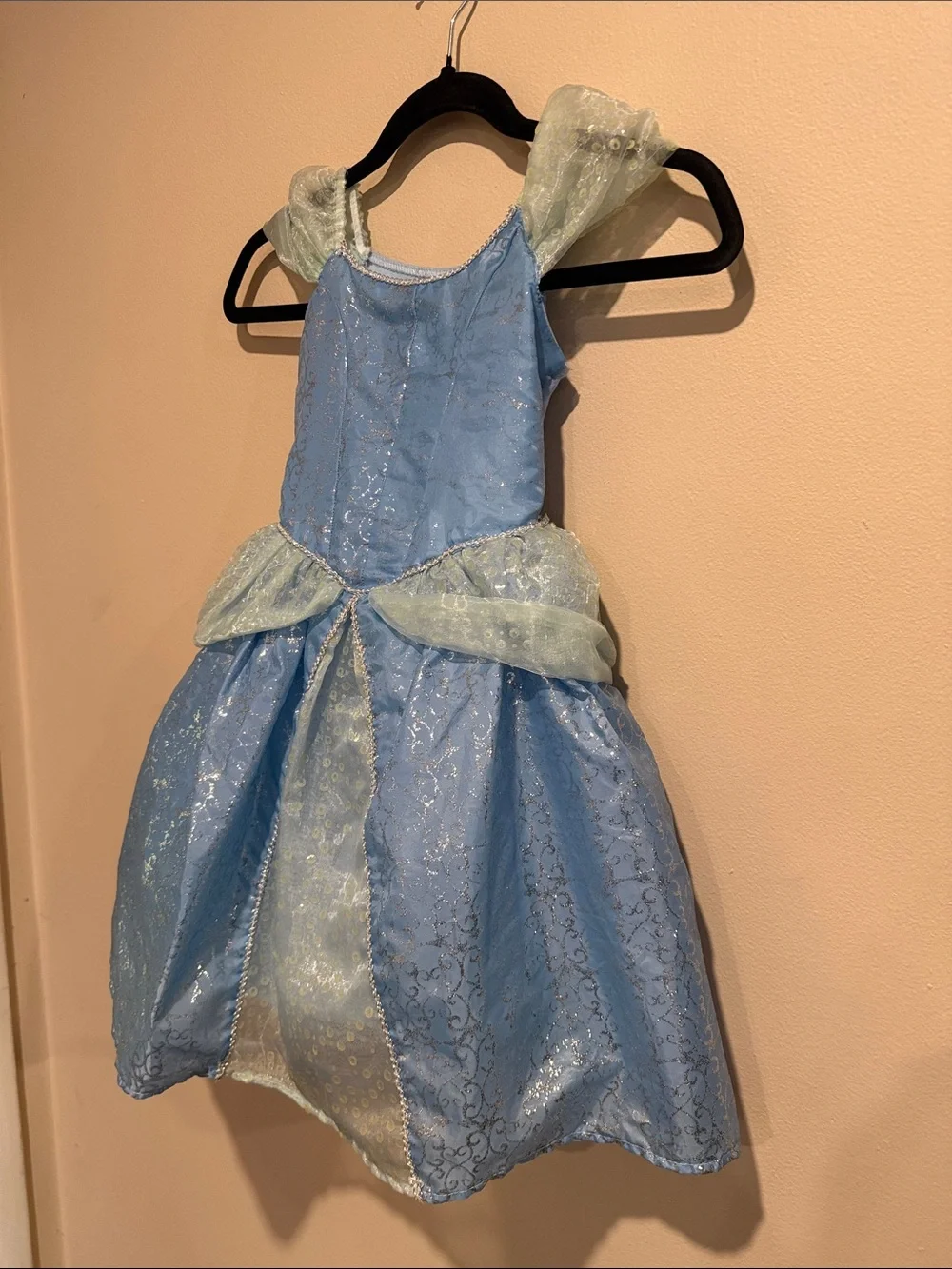 Disney Parks Beautiful Cinderella Light Blue Sparkle Princess Costume Halloween
